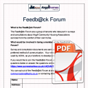 Feedback Forum Leaflet